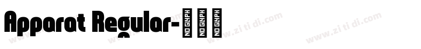 Apparat Regular字体转换